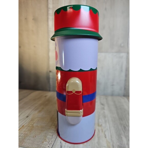 Nutcracker Tin 9.5″ Tall Christmas Holiday Storage Container - Picture 2 of 8